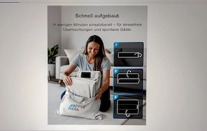 Luftbett Doppel, selbstaufblasend Bild 3