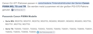 Canon Druckerpatronen Tintenstrahl Bild 4
