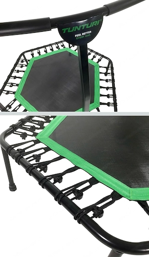 Tunturi Fitness-Trampolin mit Haltegriff Bild 3