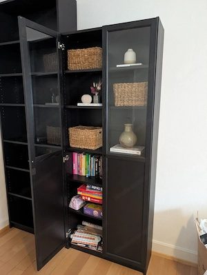 IKEA BILLY Regal mit OXBERG-Halbglastüren - sehr guter Zustand Bild 3