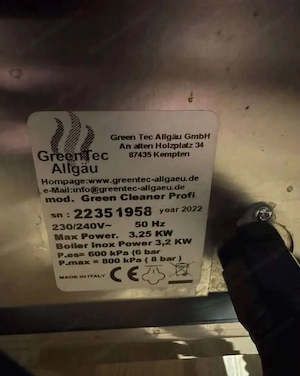 GreenTec Allgäu Green Cleanaer Profi - Dampfreiniger inkl. komplettem Zubehör Bild 5