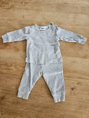 Süße Ripp-Pyjama-Sets in Hellblau & Mintgrün, Gr. 62 68   Top Zustand! Bild 3
