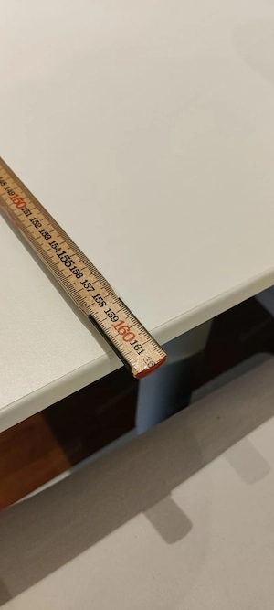 IKEA BEKANT Sitz- Stehschreibtisch weiß 160x80cm elektrisch höhenverstellbar Bild 5