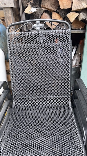 6 Gartenstühle aus Metall Bild 3