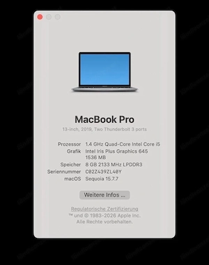 Macbook pro 13 2019 Bild 3