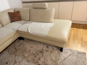 Ecksofa aus Leder farbe besch  Bild 4