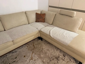Ecksofa aus Leder farbe besch  Bild 2