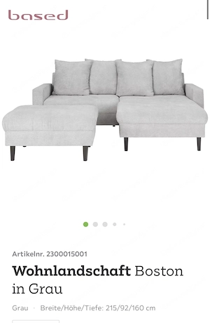 Couch von Mömax in grau Bild 3