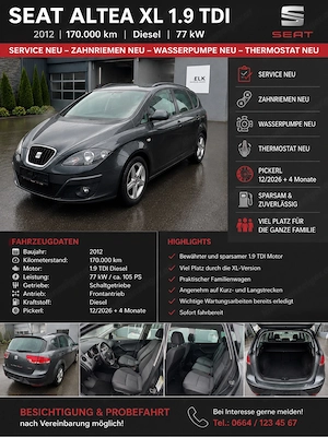 Seat Altea XL 1.9 TDi  Bild 6