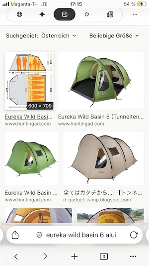 Zelt 6 Personen, Eureka Wild Basin Bild 2