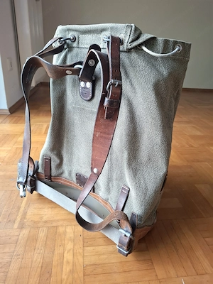 VINTAGE Rucksack, ehem. Militär Rucksack groß Bild 3