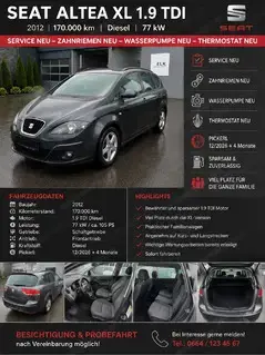 Seat Altea XL 1.9 TDi  Bild 6