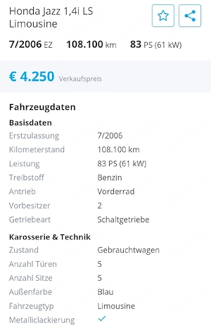 Honda Jazz ideal für Fahranfänger Bild 2