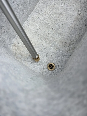 Granitbrunnen   Granittrog "Grander" inkl. V2A Edelstahlarmatur - Unikat Bild 6