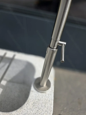 Granitbrunnen   Granittrog "Grander" inkl. V2A Edelstahlarmatur - Unikat Bild 8