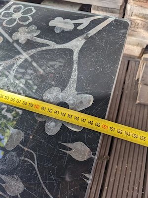 Glasplatte für Tisch oder ganzer Palettentisch Bild 2