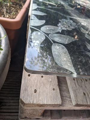 Glasplatte für Tisch oder ganzer Palettentisch Bild 4