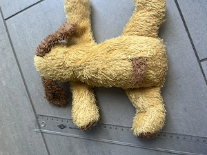 Stofftier Hund braun Schlappohren Bild 5