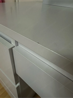 Weißer schreibtisch 7 schubladen Bild 5