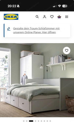 Bett ausziehbar mit Schubladen Bild 3