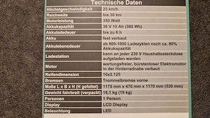 E-Scooter zu verkaufen Bild 5