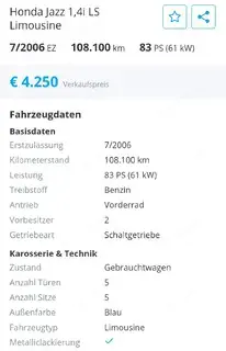 Honda Jazz ideal für Fahranfänger Bild 2
