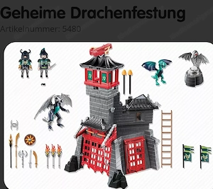 Playmobil Große Drachenburg + Geheime Drachenfestung Bild 2