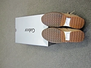 Damen Gabor Sneaker Gr. 35 2,5 Nubukleder Mesh mit Karton BEIGE BRAUN. NEU! Bild 4