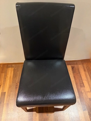 4 Hülsta Esszimmerstühle aus Echtleder   hochwertig Bild 2