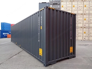 40 Fuß High Cube Seecontainer   12 Meter   one Way   RAL 7016 Anthrazit Bild 5
