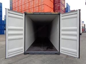 40 Fuß High Cube Seecontainer   12 Meter   one Way   RAL 7016 Anthrazit Bild 4