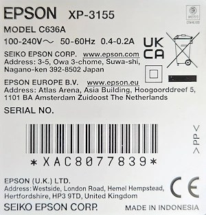 Epson Expression Home XP-3155   Multifunktionsdrucker (WLAN, Duplex, LCD) Bild 3