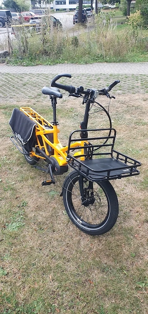 Tern GSD Lastenrad, in Orange, 999 km, mit viel Zubehör