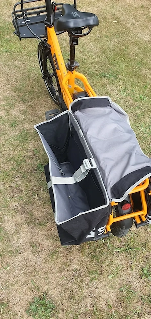 Tern GSD Lastenrad, in Orange, 999 km, mit viel Zubehör Bild 4