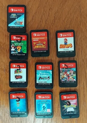 Nintendo Switch mit 10 Spielen und allem Zubehör Bild 2