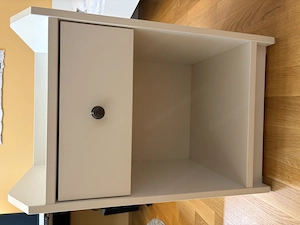 Nachttisch Nachttischkästchen weiß Bild 2