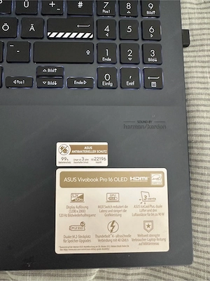ASUS Vivobook Pro 16 Oled intel i9 & RTX 4060 Bild 3