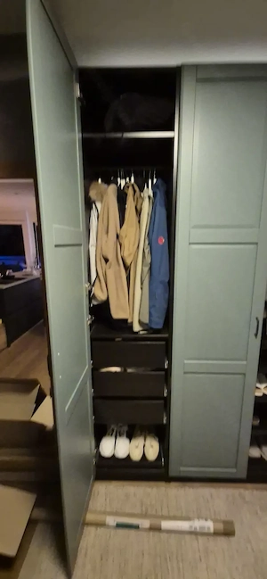 PAX Kleiderschrank in Schwarzbraun Bild 3