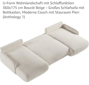 Wohnlandschaft Boucle Beige  Bild 4