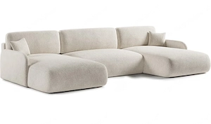 Wohnlandschaft Boucle Beige  Bild 2