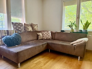 sofa mit kissen zu verkaufen  Bild 2