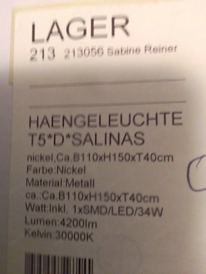 Hängeleuchte LED u. OVP Bild 2