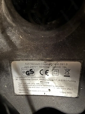 Aschesauger 1200 W   18 L Bild 2