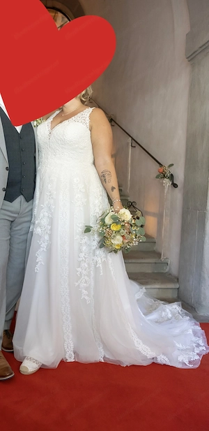 Hochzeitskleid in Größe 44-46 Bild 3