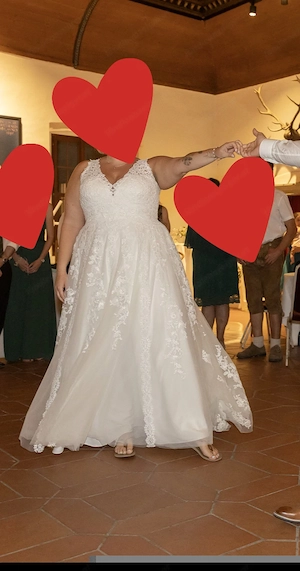 Hochzeitskleid in Größe 44-46 Bild 2