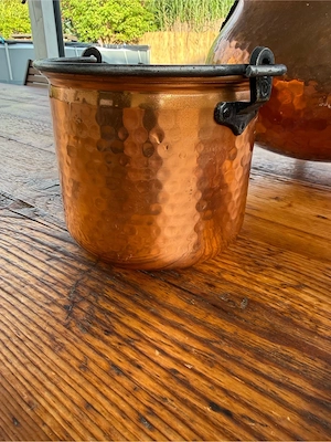 Kupfer Kessel Töpfe Deko Bild 5