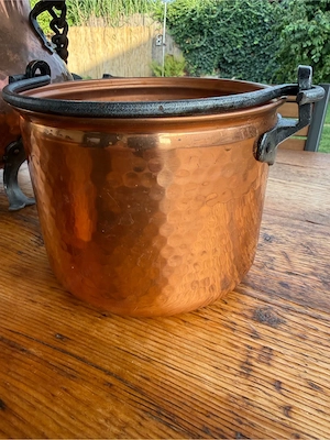 Kupfer Kessel Töpfe Deko Bild 4