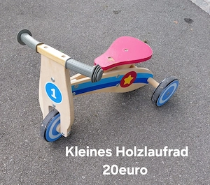 Lauflernwagen,  Laufrad Holz  Bild 5