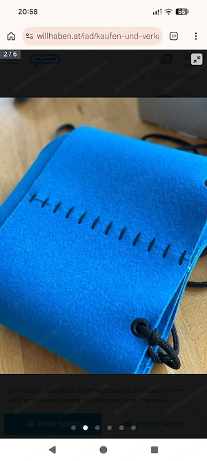 Filz Schaukel Baby blau 4-24Monate für Innenraum - wie neu