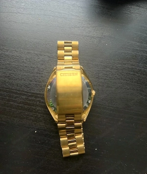 Zum Verkauf steht eine klassische Vintage Citizen Automatik Herrenuhr (21 Jewels) in edler goldener  Bild 4